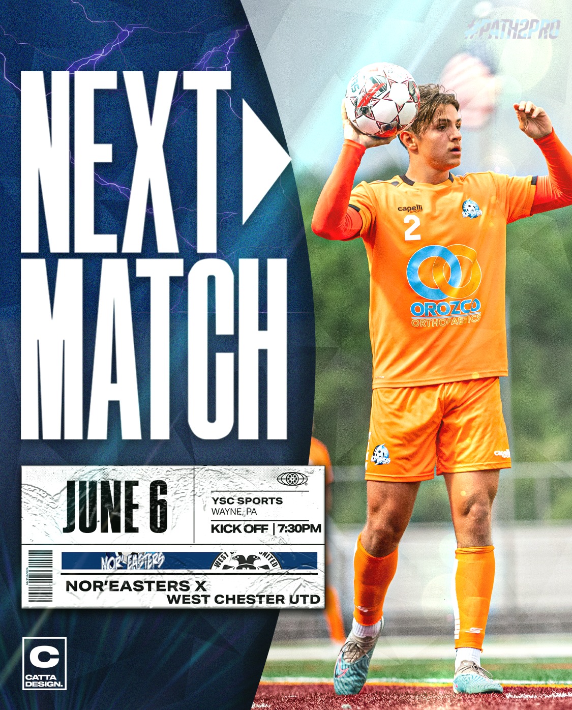 PREVIEW: Nor'easters travel to play West Chester United in battle for first place 